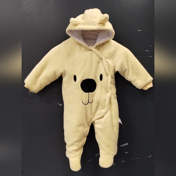 Jong Mingyao Winter Baby Bear Onesie Baby Fleece Snowsuit Jumpsuit Hooded Footie - Picture 2 of 15